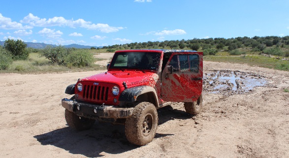 I pulled this nice looking Rubicon out of a mud pit near Sedona.