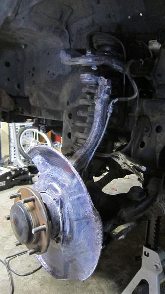 I put some rust inhibitor paint prep stuff all over. And painted everything I could that was getting rusty hoping that it would prevent the rust from 