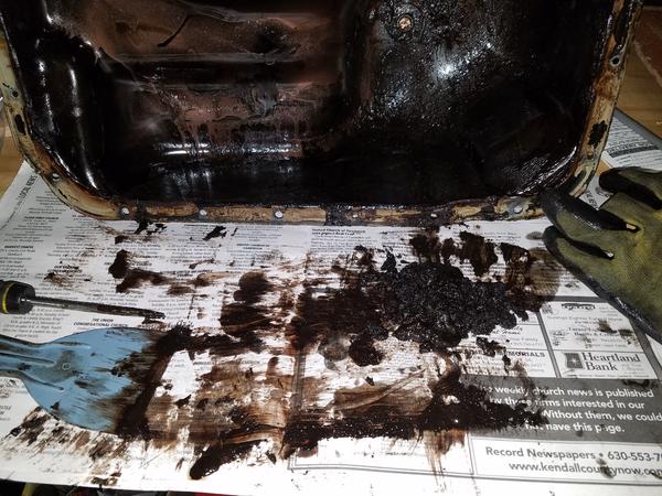 ..I think I may have found the problem!
Had a shop with a high heat/pressure degreaser 
Help me out and got my oil pan clean as a whistle!