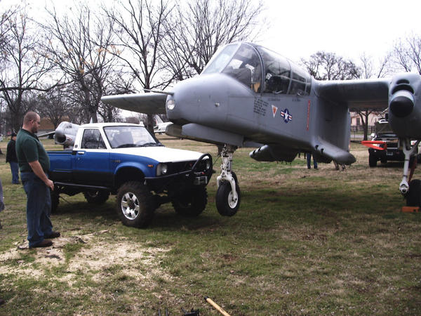 I used my Sequoia and My little 1980 hilux to Right 5 Planes