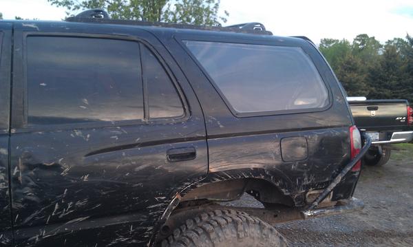 IMAG0397replaced rear quarter glass that I keep breaking with .25 inch lexan. Hope I don't break this.
