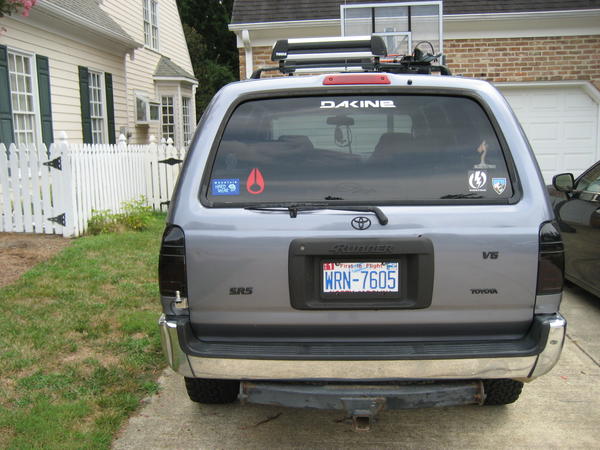 IMG 5327- emblems bed lined and so is the liscense plate surrounding, tails nightshaded.
