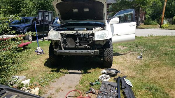 in progress of body lift