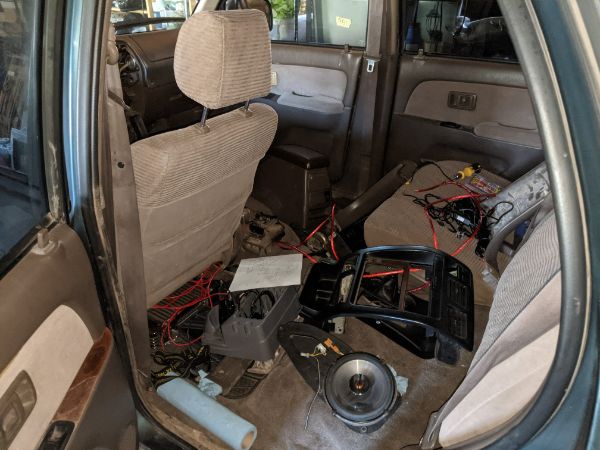In-progress swapping speakers over from my other 4Runner.