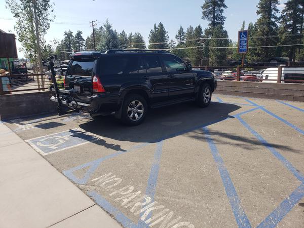 In the Snow Summit parking lot on 7/28/18