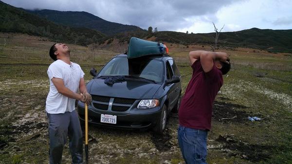 Indian Valley Reservoir, CA
2002 Dodge Caravan Sport FWD 3.3L V6
Stuck while heading down a riverbed to a secret fishing hole full of trophy largemout