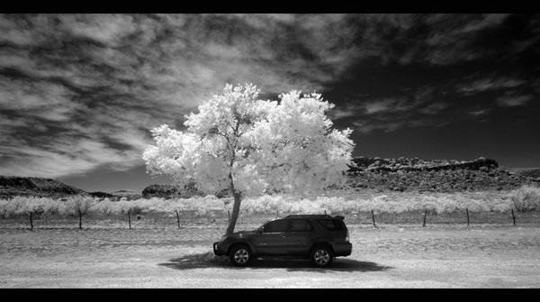 Infrared 4Runner...I photographed this in Fort Davis, TX with my modified DSLR (shoots astrophotos at night, and infrared during day).