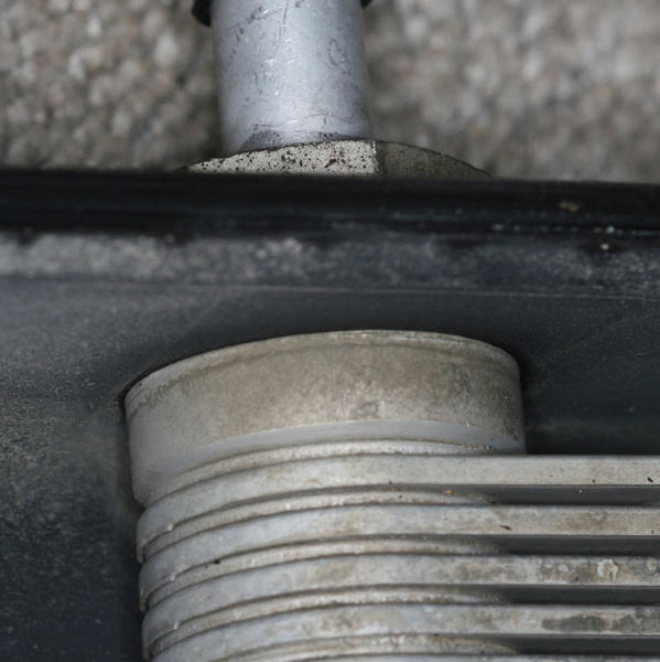 inside of radiator, cooler inlet
