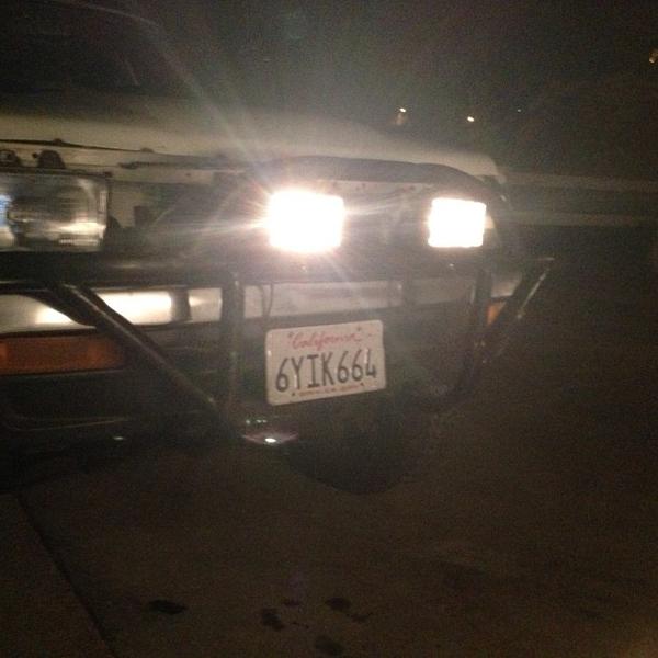 installed flood lights
