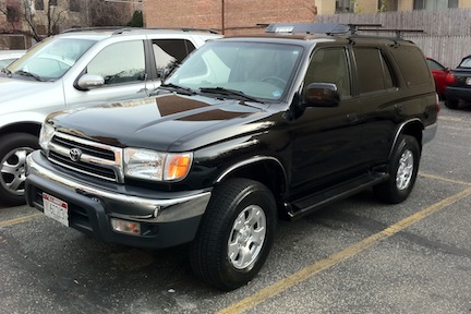 Installed OEM running boards & wind deflector.