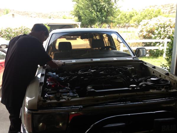 Installing new wind sheld wiper arms