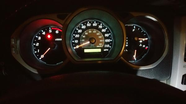 instrument cluster after LED swap