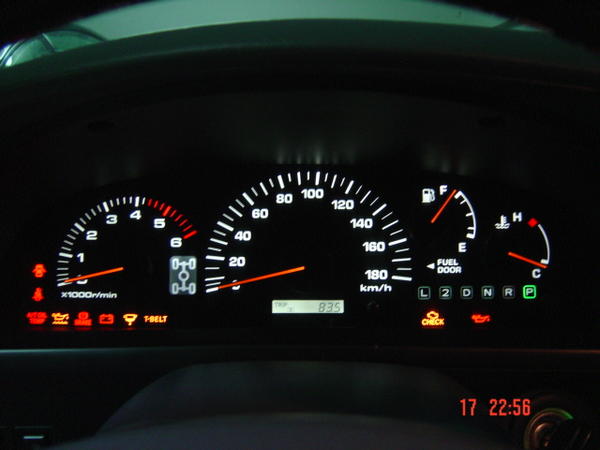 Instruments from my 2000 HiLux Surf SSR-G.