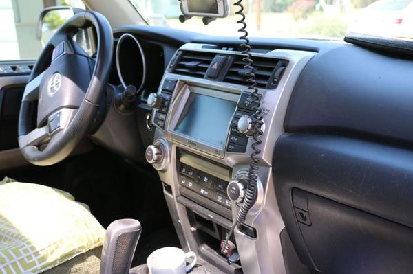 Interior view of dash.