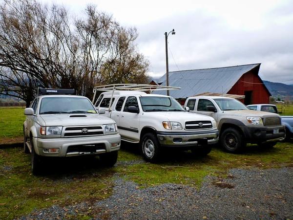 It runs in the family.  From left to right: me, my dad, my little brother.  Ignore the little one.  Not ours.