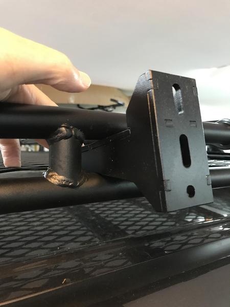 James Baroud mount bracket an Gobi Stealth rack (not mounted)