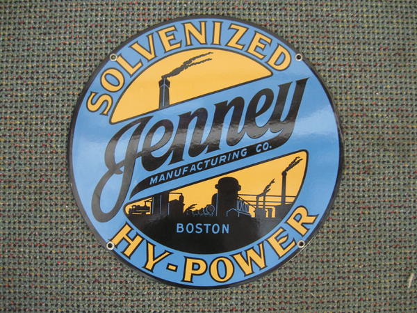Jenney Pump Plate, circa 1936