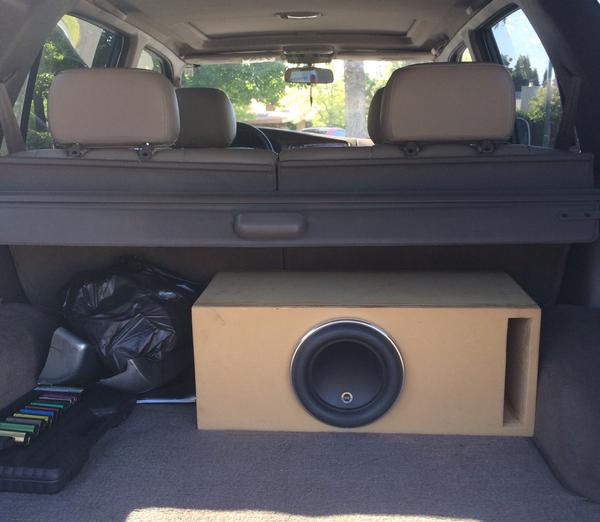 JL Audio 8W7AE in 3/4" MDF custom built box