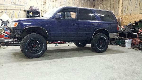 Just need to install the front bumper and wait for the front springs to settle.