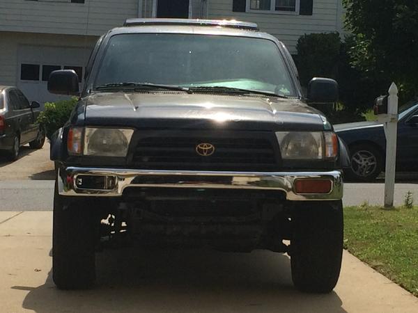 Just waiting on that one turn signal and looking for the plastic bottom part of the bumper but road ready son! :D