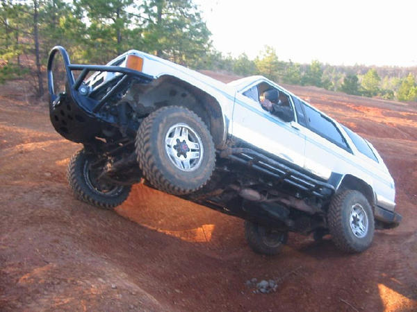 Justin @ Rocktek doing some testing of his frame supports