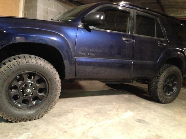 Latest pic needs a wash, but rim are black now
