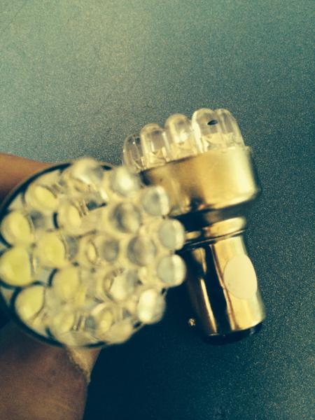 LED 19 bulb tail light 1157 stop/on light