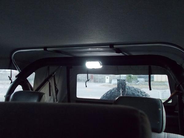 LED cargo light on the Runner's roll bar