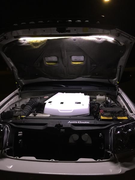 LED strip in the hood