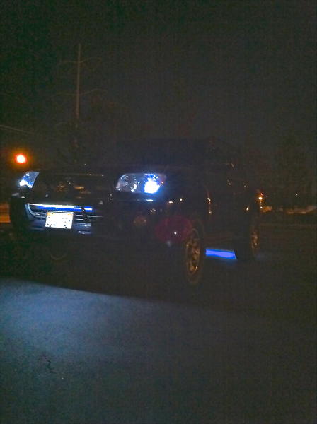 Leds installed outside front and back