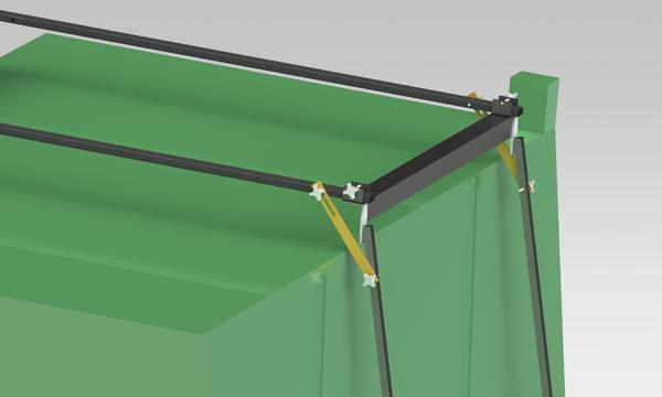 LEGS ATTACHED WITH HARDWARE