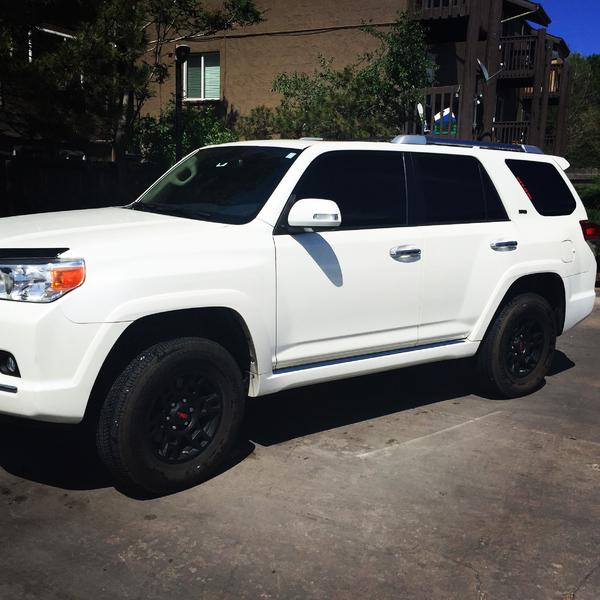 Leveling kit installed