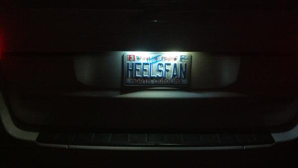 License plate lights