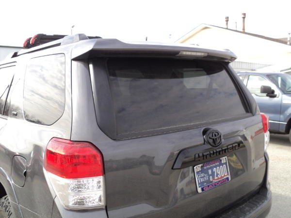 LIFT GATE MOLDING AND ROOF RAILS PAINTED
