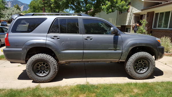 lift, rims and tires installed