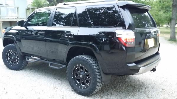 Lifted 4 1/2 inches Rear