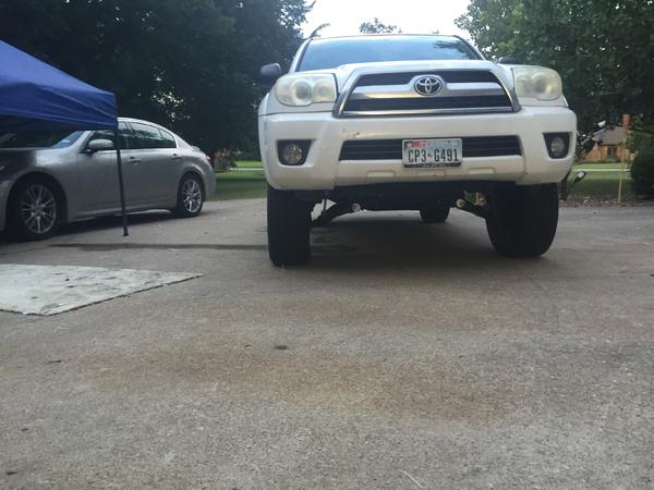 Lifted on stock size tires