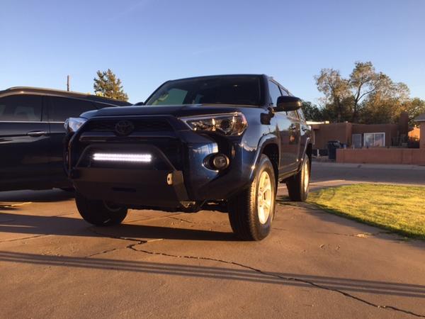 Light bar installed