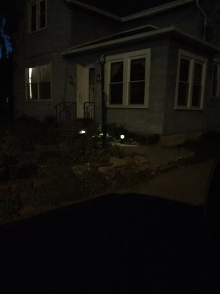Lights off (with street light behind me as well)