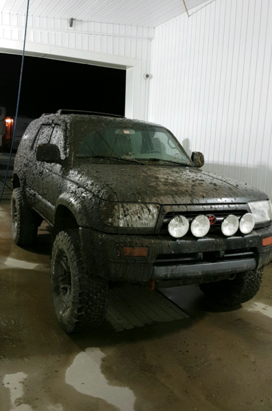 Little stuck. She wouldn't take a tow from the Jeep so my bud with his Tacoma came. 2nd time ever stuck and I always lead