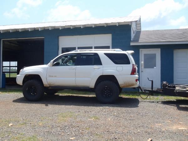 loaded stance after carhauler and jeep weight are added