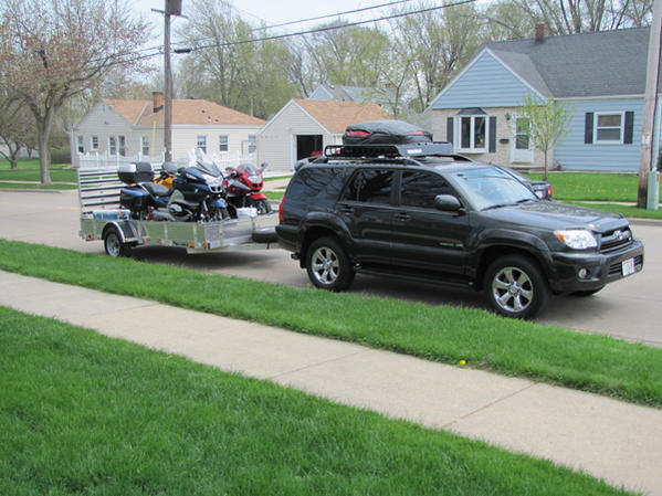 Loaded up for the annual motorcycle trip