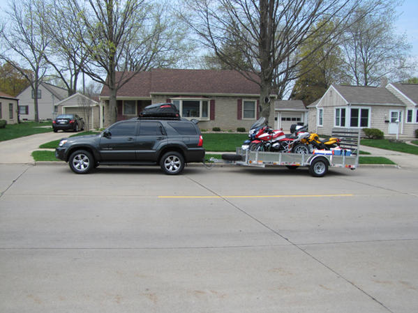 Loaded up for the annual motorcycle trip