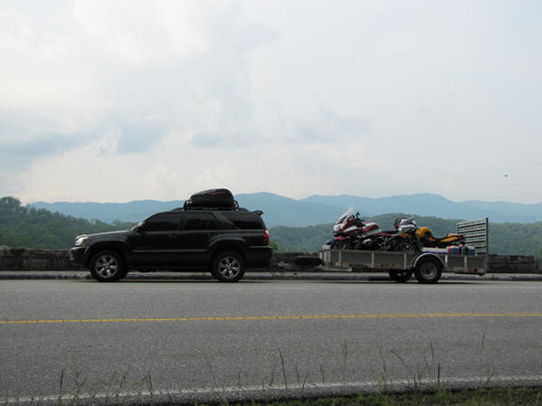 Loaded up on the Cherohala Skyway.