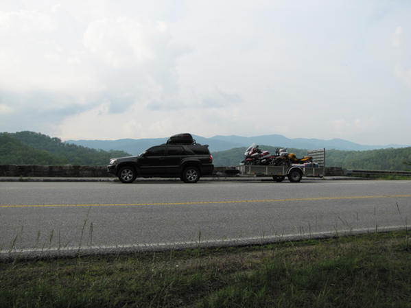 Loaded up on the Cherohala Skyway.