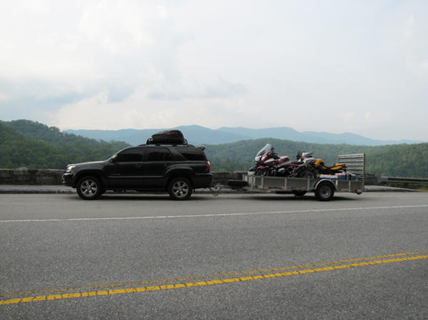 Loaded up on the Cherohala Skyway.