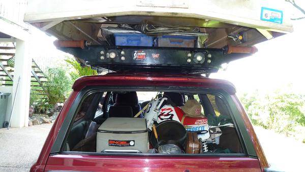 Loaded with the Z50R even in the back with seats still up !