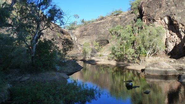 Looking up the gorge