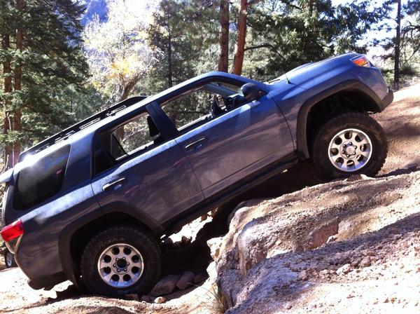 Lost a center cap and a skid plate this trip