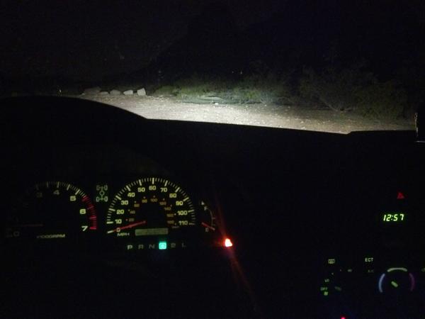 Low beams on and my led plate.
